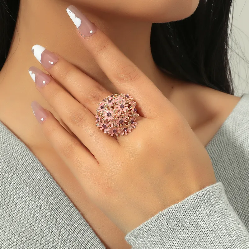 Flower Open Rings