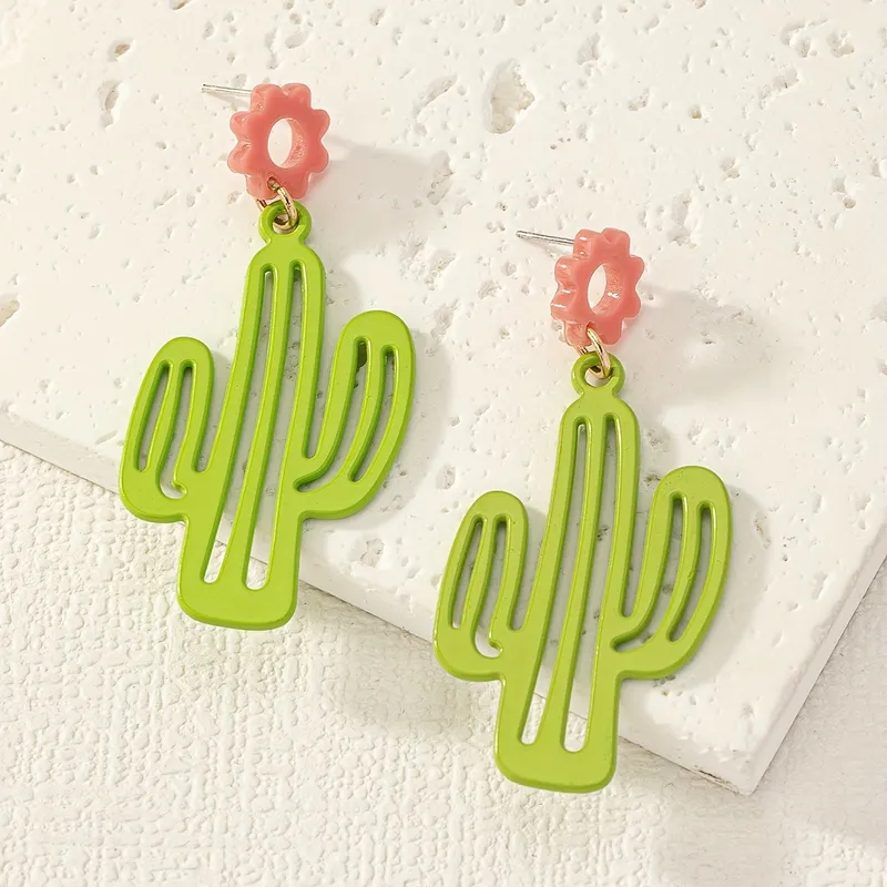 Cactus Drop Earrings