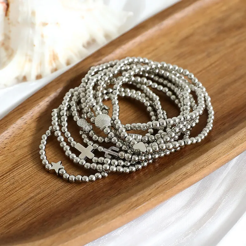 Cross Star Moon Bracelet